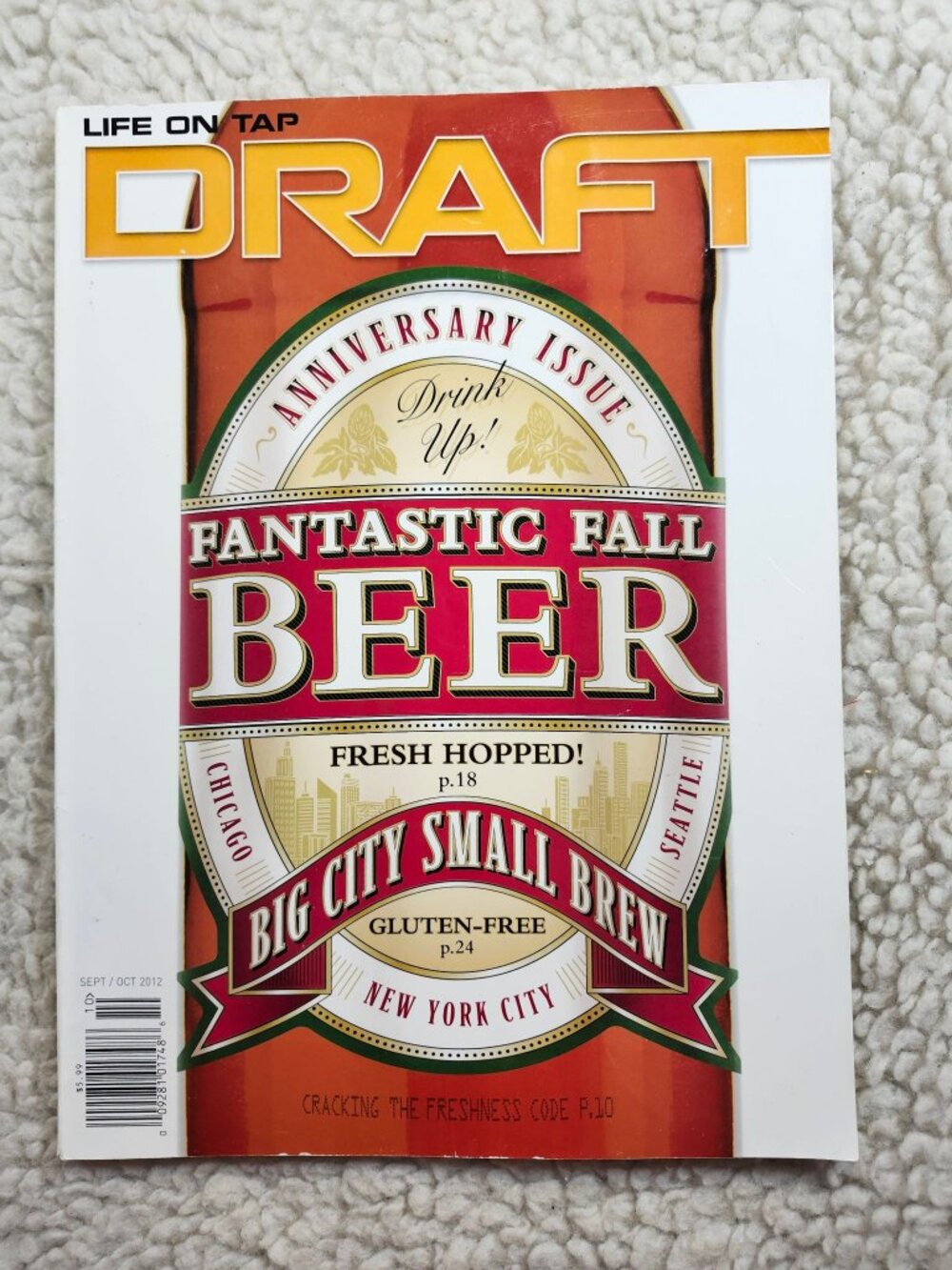 Draft Magazine Sept Oct 2012 Fantastic Fall Beer Anniversary Issue Brewing